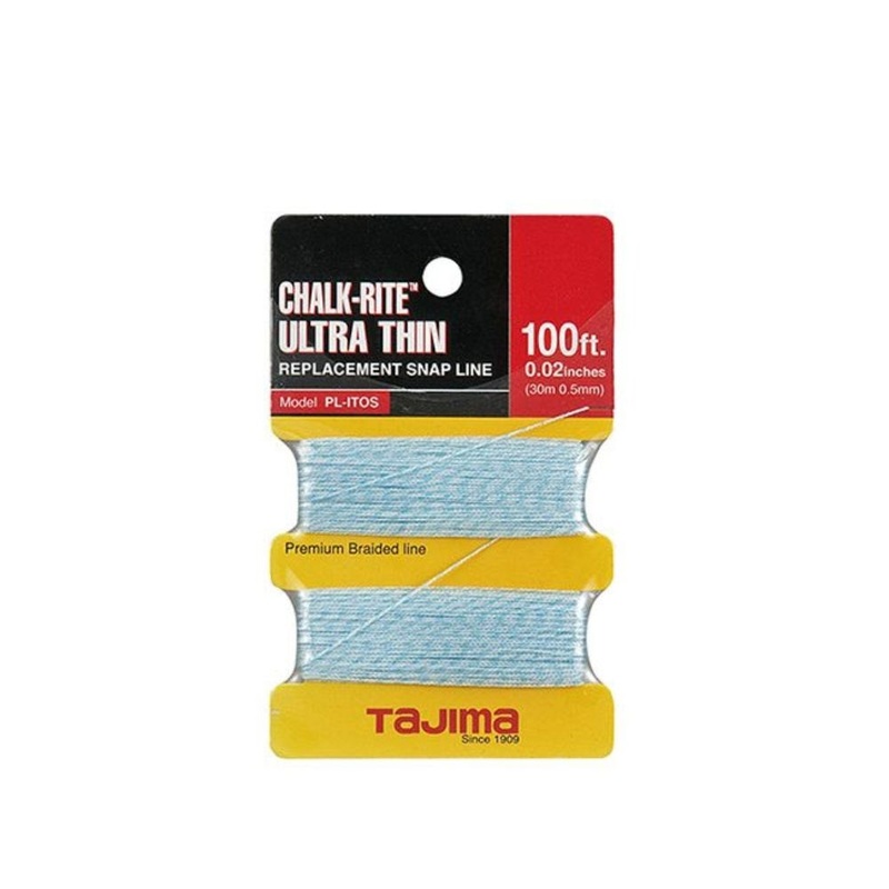 Tajima PL-ITOS Chalk-Rite Ultra-Thin Replacement Snap Line, 0.5 mm x 30m/100′