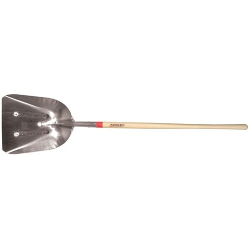 Union Tools 53127 #10 Aluminum Scoop with 48 Straight Handle 14-1/2W x 17-3/4L Blade