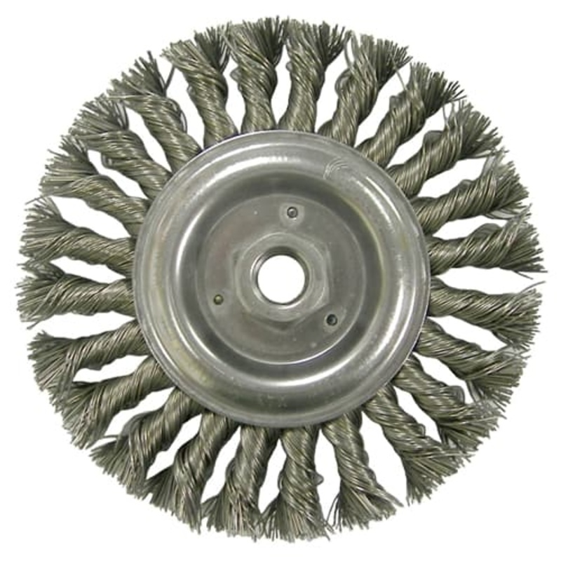 Weiler 08106 6 Standard Twist Wire Wheel, .023, 5/8-11 A.H.