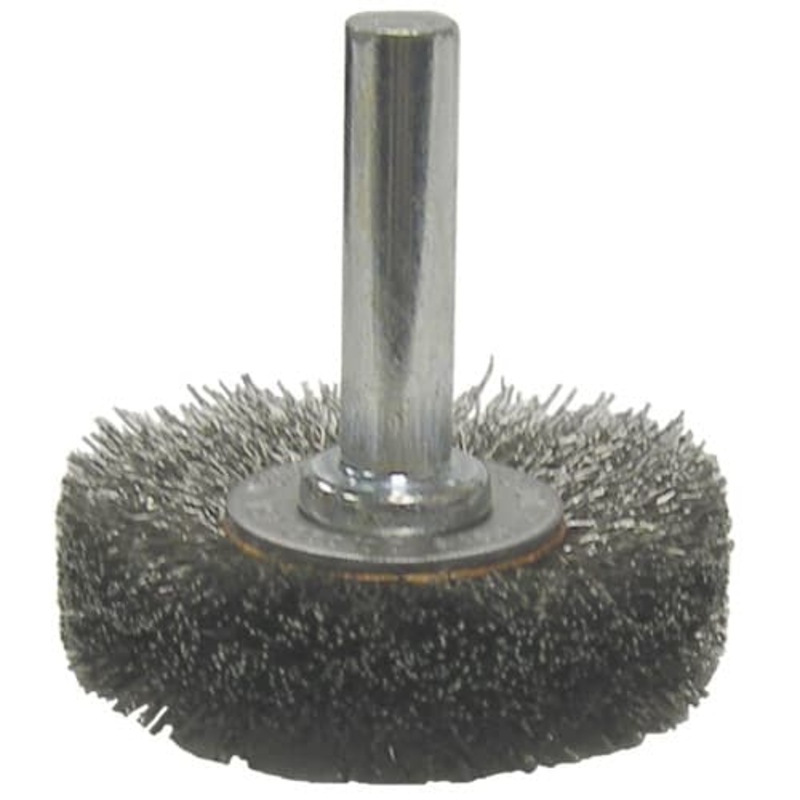 Weiler 17950 1-1/2 Radial Wire Wheel, .006, 1/4 Stem
