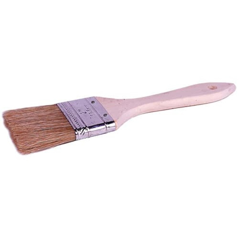 Weiler 40067 1-1/2 Chip & Oil Brush, White Bristle, 1-1/2 B.L., Wood Handle