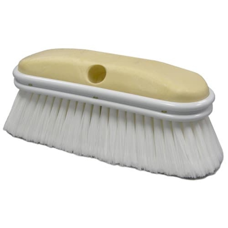 Weiler 44510 9-1/2 Truck Wash Brush, Flagged White Polystyrene Fill, Packs of 12