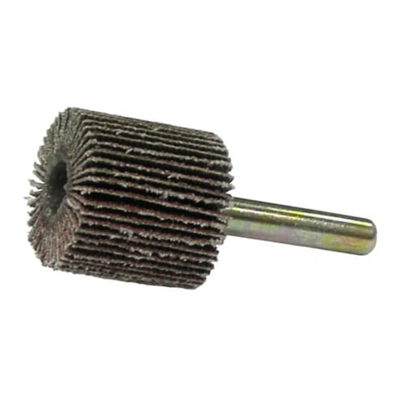 Weiler 52005 1 x 1 Tiger Coated Abrasive Flap Wheel, 1/4 Stem, 120AO