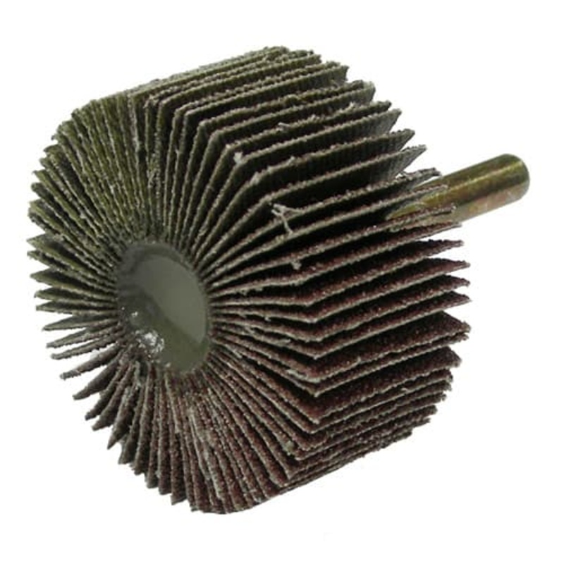 Weiler 52016 2 x 1 Tiger Coated Abrasive Flap Wheel, 1/4 Stem, 80AO