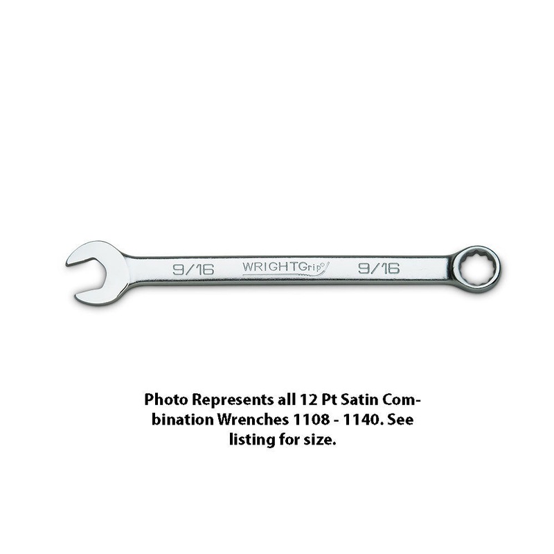 Wright Tool 1120 Combination Wrench WRIGHTGRIP 2.0 12 Point Satin 5/8