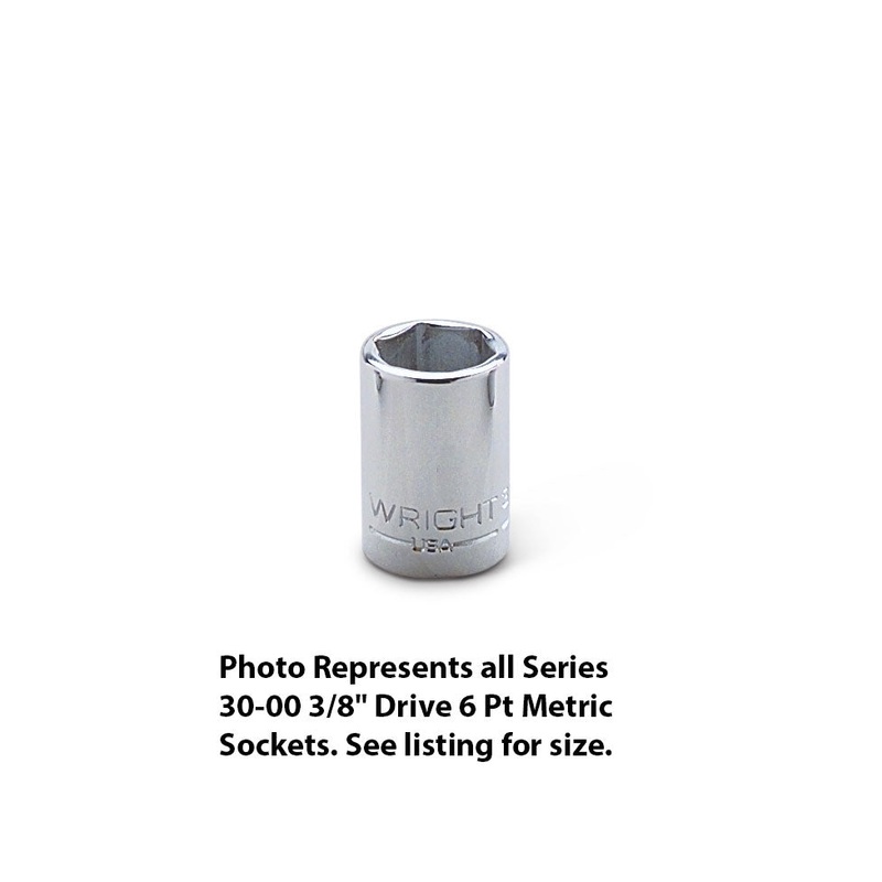 Wright Tool 30-13MM 3/8 Drive 6 Point Standard Metric Socket 13mm