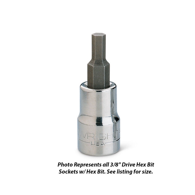 Wright Tool 3210 3/8 Drive Hex Bit Socket Standard Hex Bit 5/16
