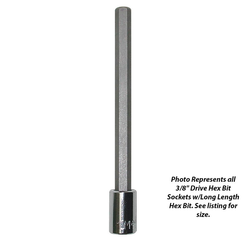 Wright Tool 32L12 3/8 Drive Hex Bit Socket Long Length Hex Bit 3/8