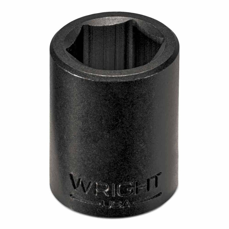 Wright Tool 3816 3/8 Drive 6 Point Standard Impact Socket 1/2