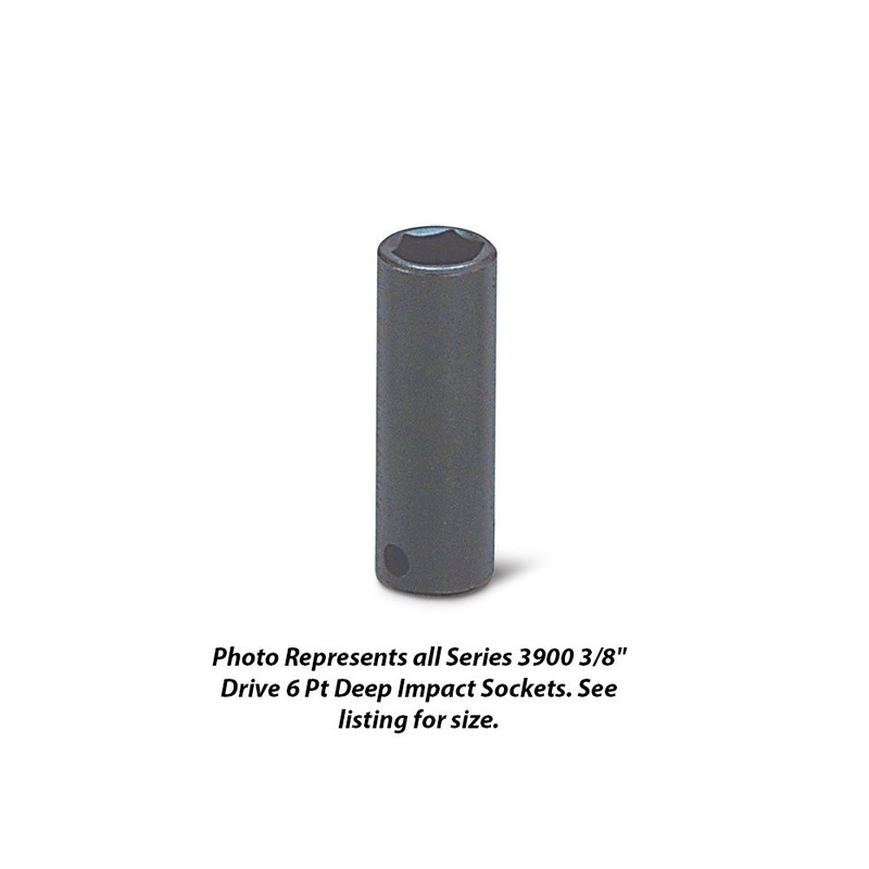 Wright Tool 3914 3/8 Drive 6 Point Deep Impact Socket 7/16