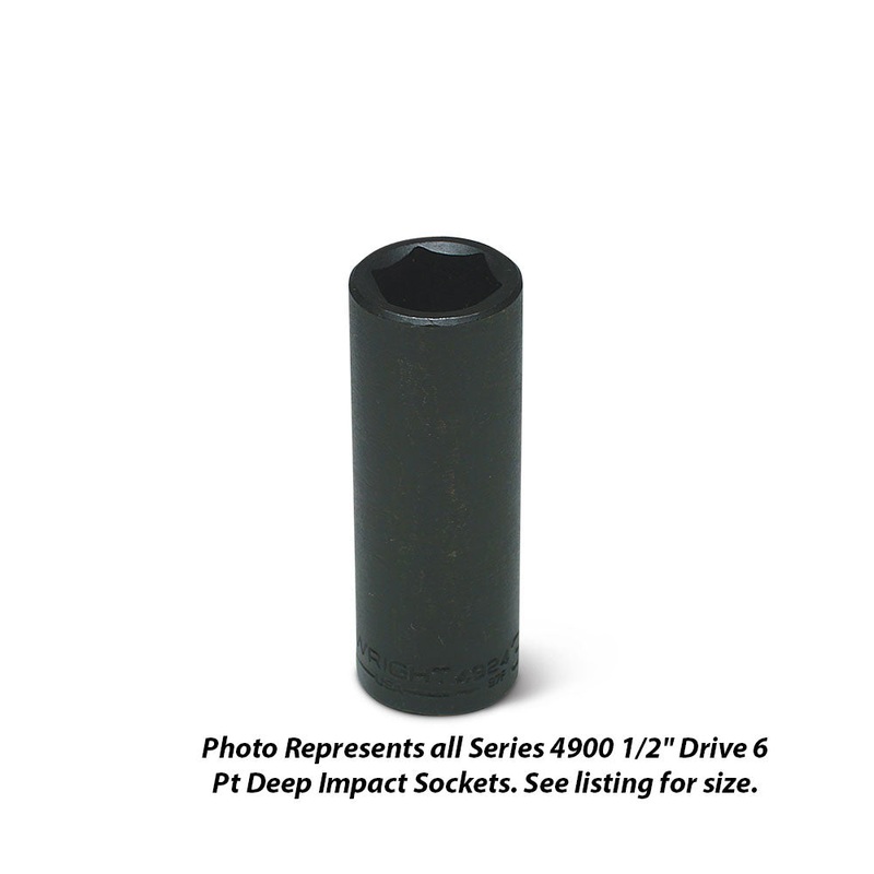 Wright Tool 4916 1/2 Drive 6 Point Deep Impact Socket 1/2
