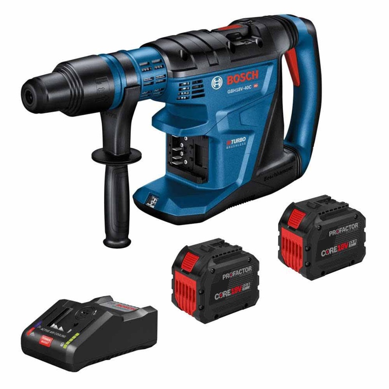 Bosch GBH18V-40CK27 18V PROFACTOR 1-5/8 SDS-max Rotary Hammer w/ (2) 12.0 Ah CORE Exclusive Battery