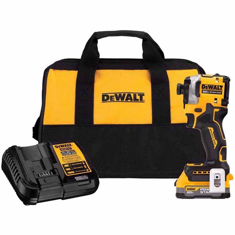 DeWalt DCF850E1 20V Max Atomic 1/4 Brushless Cordless 3-Speed Impact Driver Kit