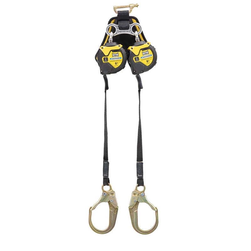 Werner R433006LE-SF 6′ Bantam Twinleg Web Self-Retracting Lifeline w/Steel Form Hook, Leading Edge Capability – Class 2 SRL