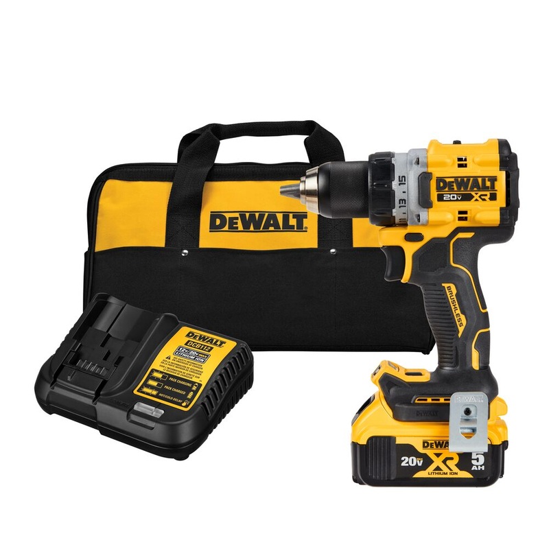 DeWalt DCD800P1 20V Max XR Brushless Cordless 1/2 Drill/Driver 5.0Ah Kit