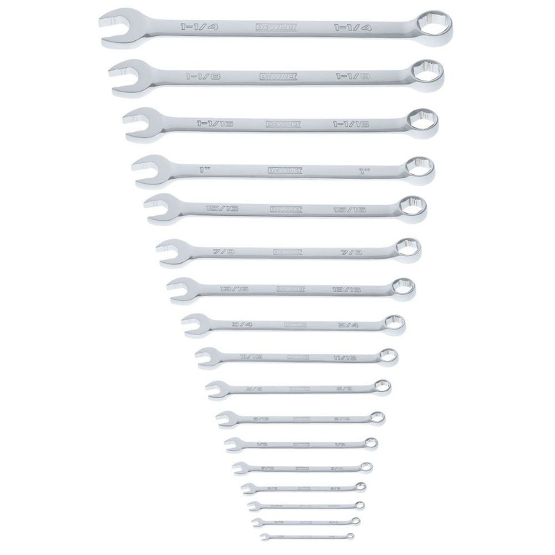 DeWalt DWMT45428 TOUGHSERIES 17-Piece SAE Combination Wrench Set