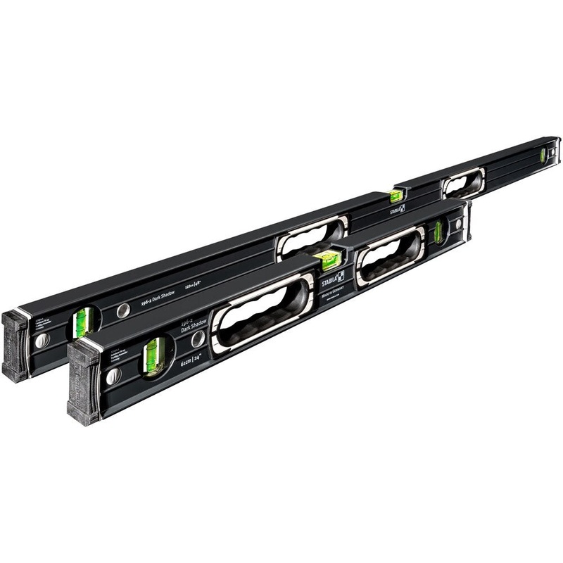 Stabila 37300 24/48 Dark Shadow Spirit Level Set 196-2 Series , 2-Piece