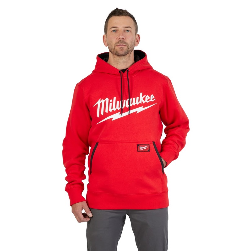 Milwaukee 352R Midweight Pullover Hoodie – Logo Red