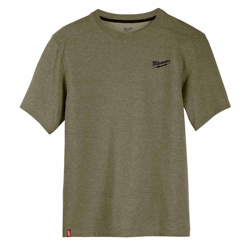 Milwaukee 603GN Hybrid Work Tee – Short Sleeve – Green