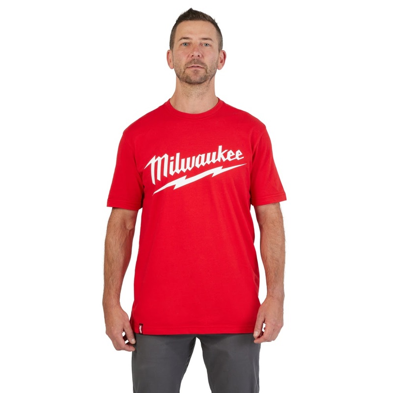 Milwaukee 607R Heavy Duty T-Shirt – Short Sleeve Logo Red