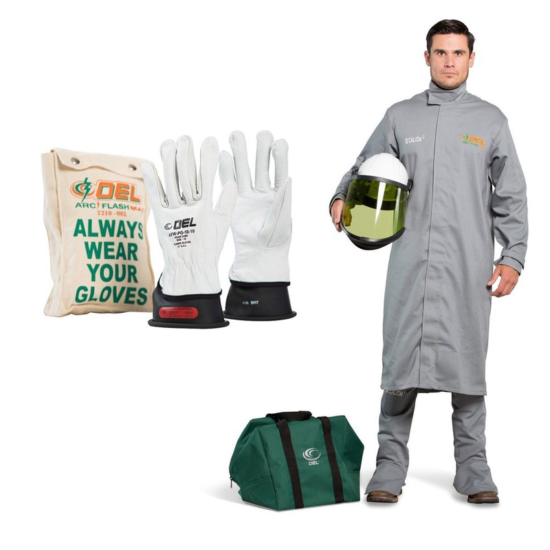 OEL AFW12-NCB-XL-0-11-B 12 Cal XL Navy Coat and Bib Kit with Class 0 Glove Kit