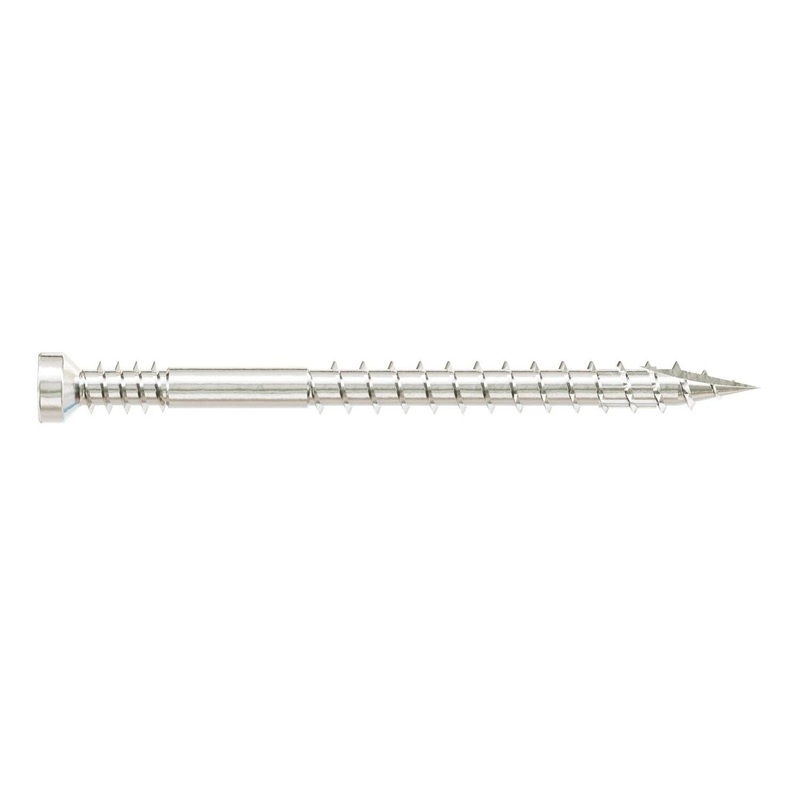 Simpson Strong-Tie FT07200T450 (#7 x 2) Finish Trim Screw T10, Trim-Head, Type 316 Stainless Steel (450 Pack)