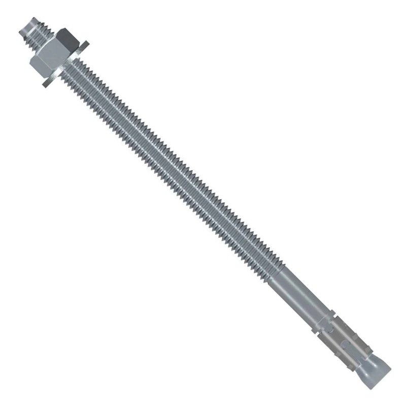 Simpson Strong-Tie STB2-501200R10 (1/2 x 12) Strong-Bolt 2 Zinc-Plated Carbon Steel Wedge Anchor (10 Pack)