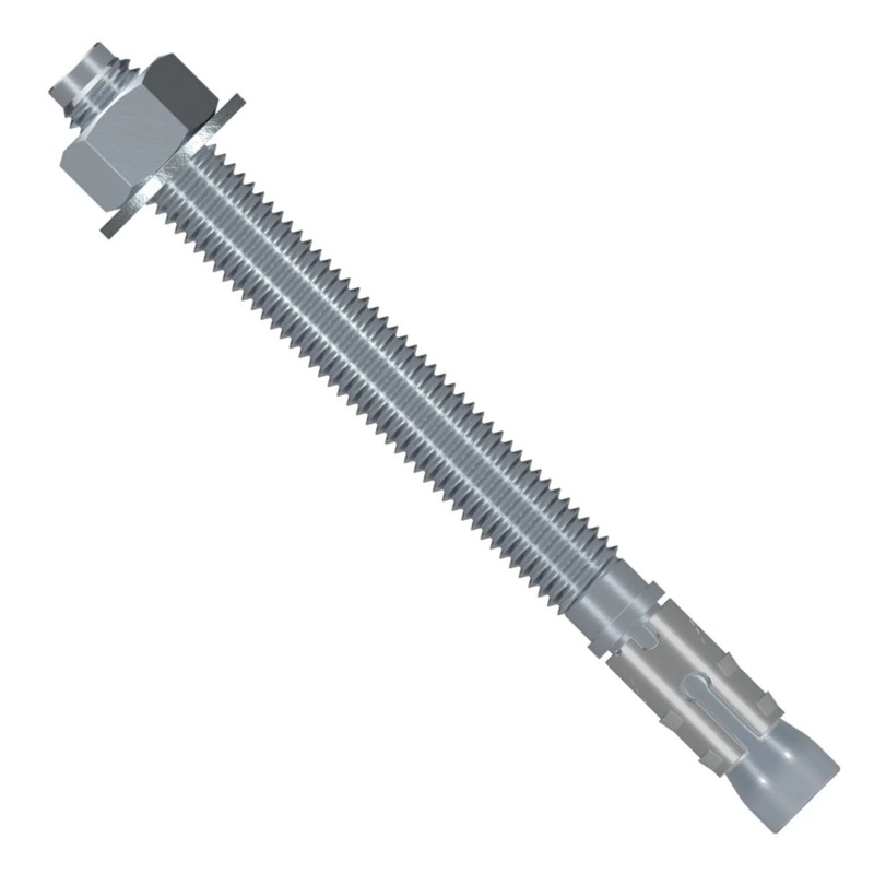 Simpson Strong-Tie STB2-50334C10 (1/2 x 3-3/4) Strong-Bolt 2 Wedge Anchor Zinc Plated (10 Pack)