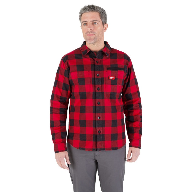 Milwaukee M551R GRIDIRON Flannel Shirt – Red