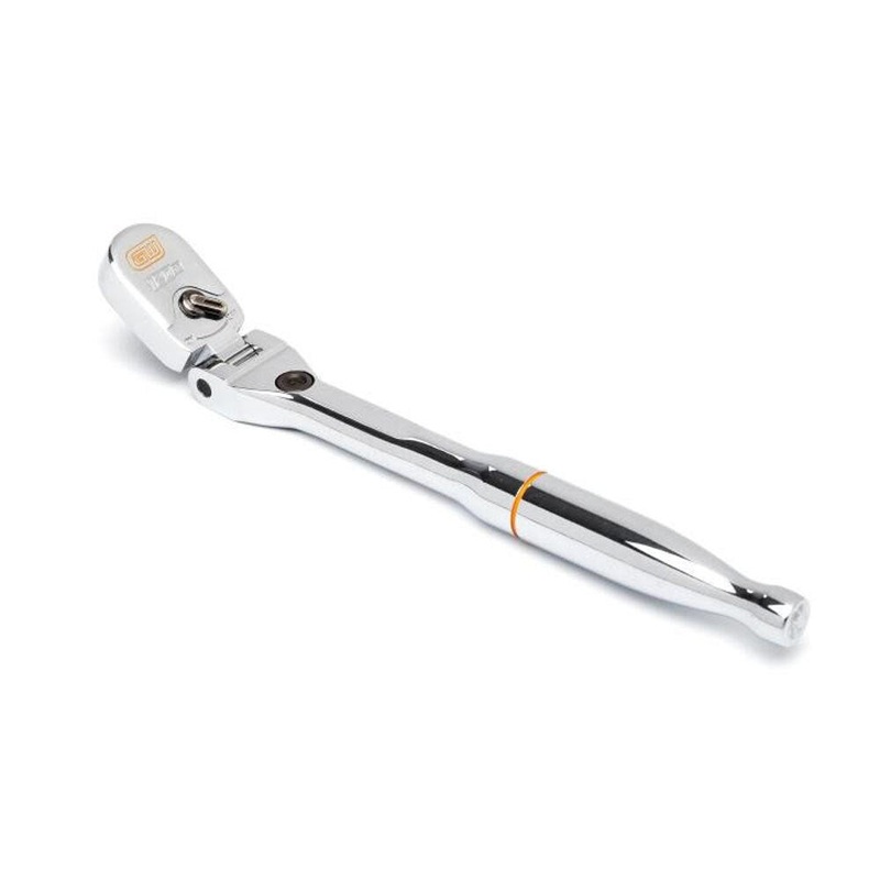 GearWrench 81390 15 Pc. 1/4 Drive 120XP Locking Flex Head Ratchet and 6 Point Metric Stubby Socket Mechanics Tool Set