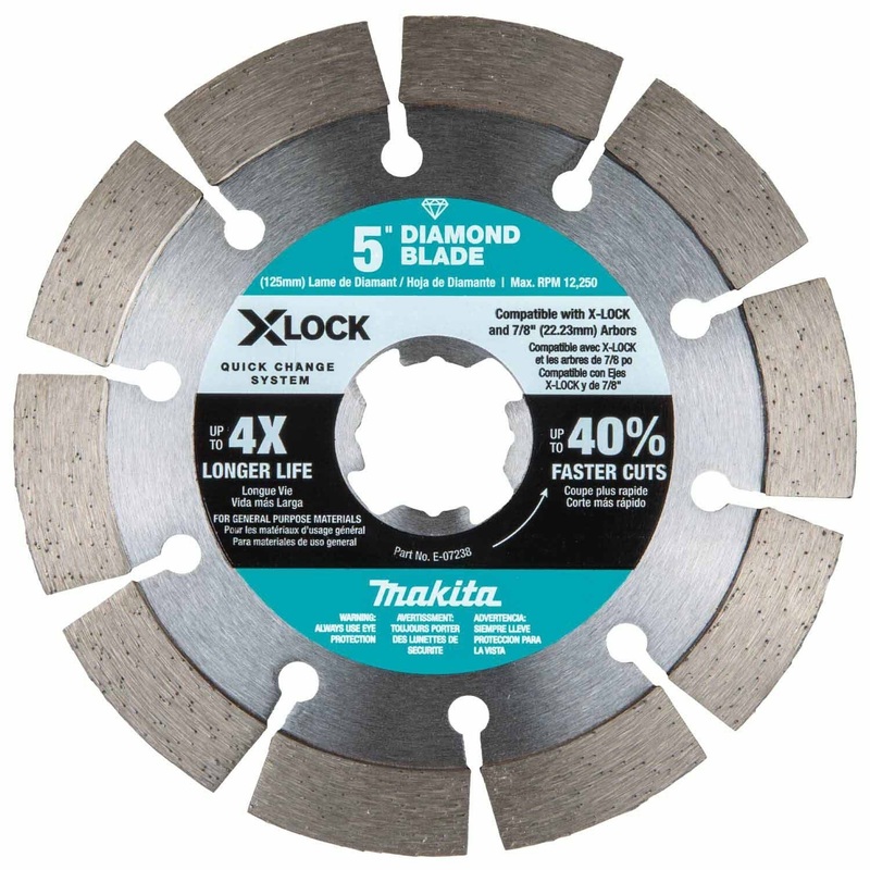 Makita E-07238 X-LOCK 5 Segmented Diamond Blade for Masonry Cutting