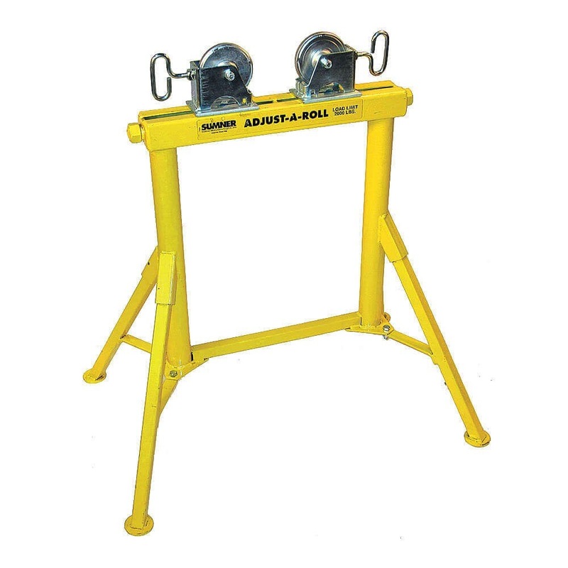 Sumner 780368 ST-604 Adjust-A-Rolls 31 High Jack Pipe Stand with Stainless Steel Wheels, 2000 Lb