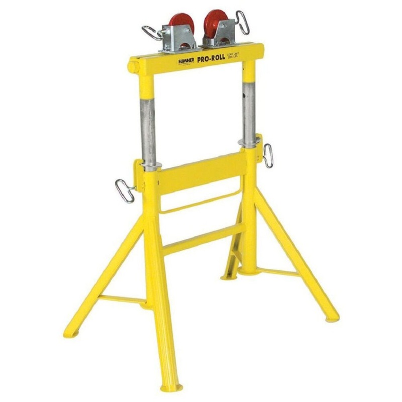 Sumner 780444 Pro Roll 29- 43 Adjustable Height Pipe Stand with Stainless Steel Wheels