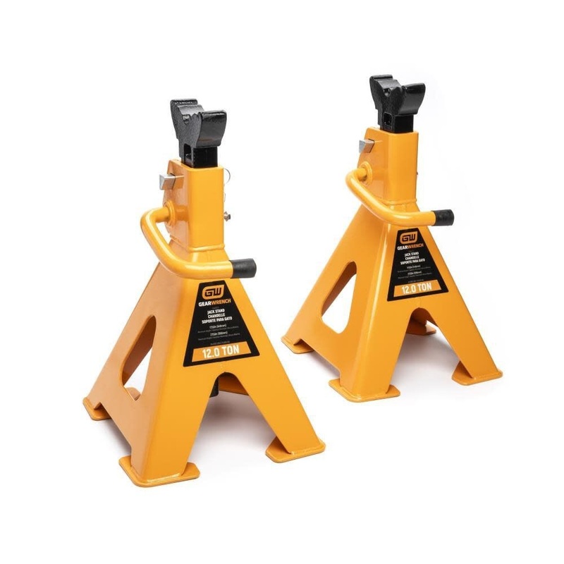 GearWrench GWJS12T 12 Ton Ratcheting Jack Stand – 2 Per Pack