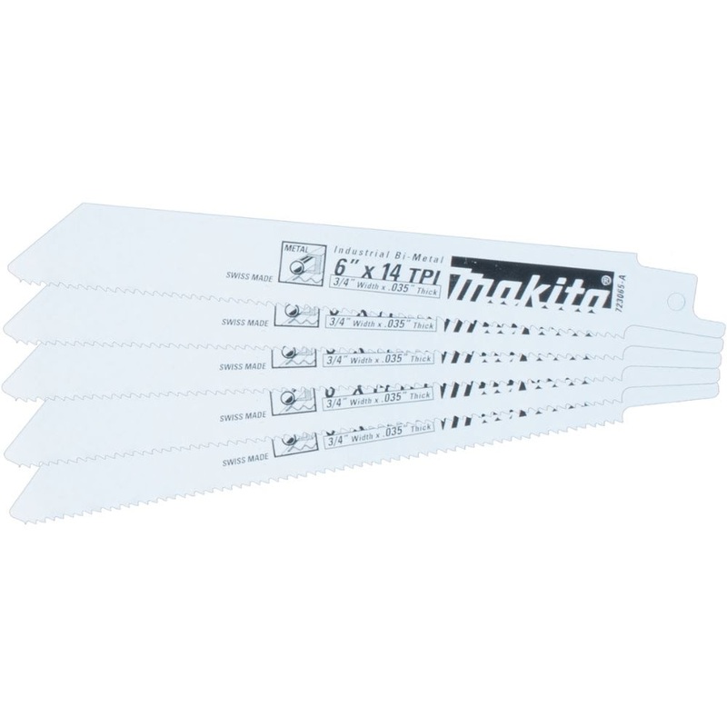 Makita 723065-A-5 6 14TPI METAL RECIP BLADE,