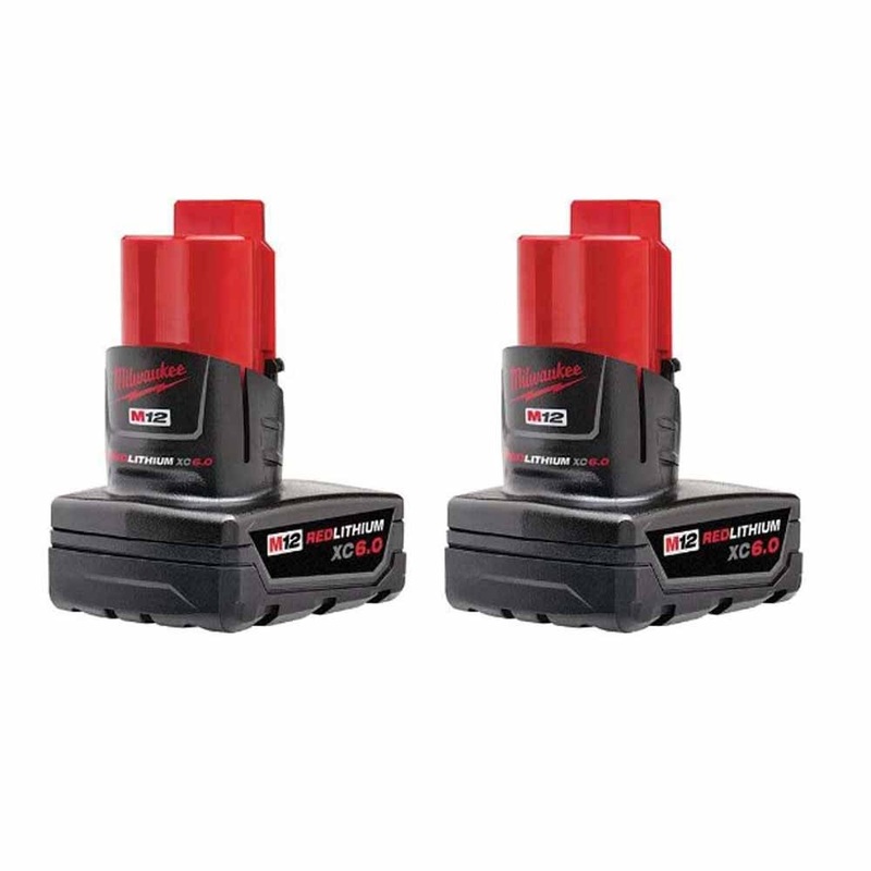 Milwaukee 48-11-2462 M12 REDLITHIUM XC6.0 Battery 2-Pack