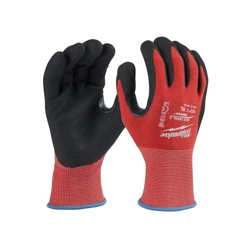Milwaukee 48-22-8928B Cut Level 2 Nitrile Dipped Gloves – Extra Large – Bulk 12PK