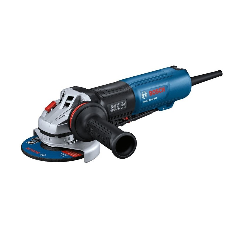 Bosch GWS14-50PBD 5 Angle Grinder with Brake and No Lock-On Paddle Switch