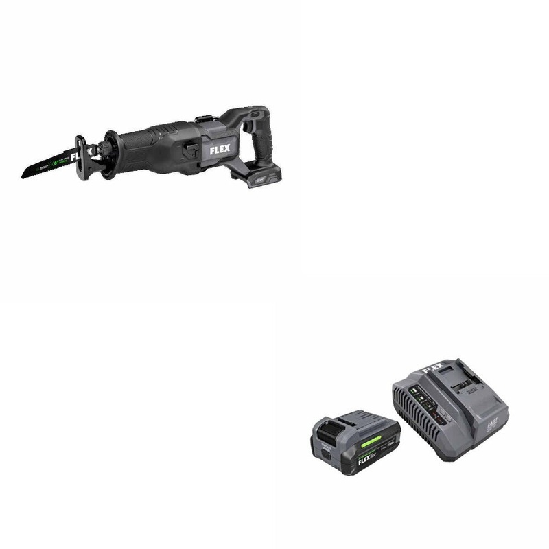 Flex FX2271-Z Reciprocating Saw – Bare Tool W/ FREE FX0411-1F 3.5Ah Starter Kit