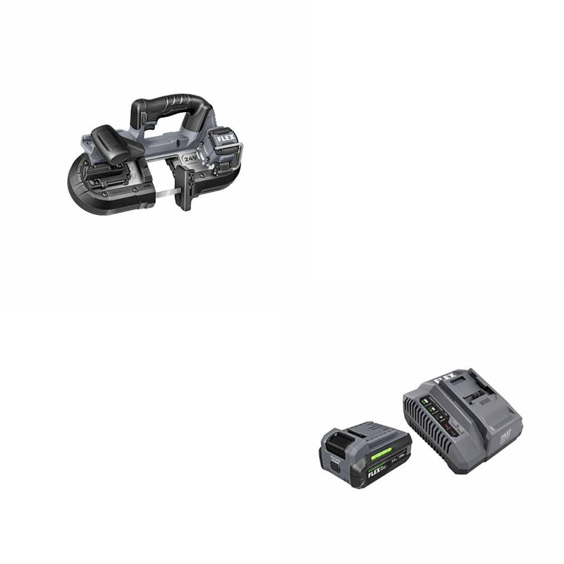 Flex FX2331-Z 2-1/2 Compact Band Saw, Bare W/ FREE FX0411-1F 3.5Ah Starter Kit