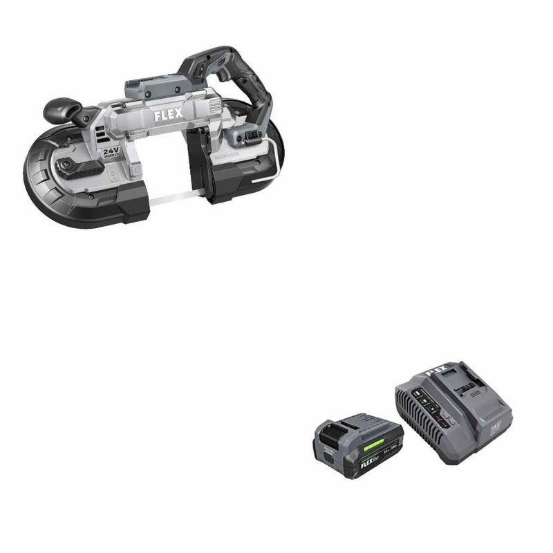 Flex FX2351-Z 5 Deep Cut Band Saw, Bare W/ FREE FX0411-1F 3.5Ah Starter Kit