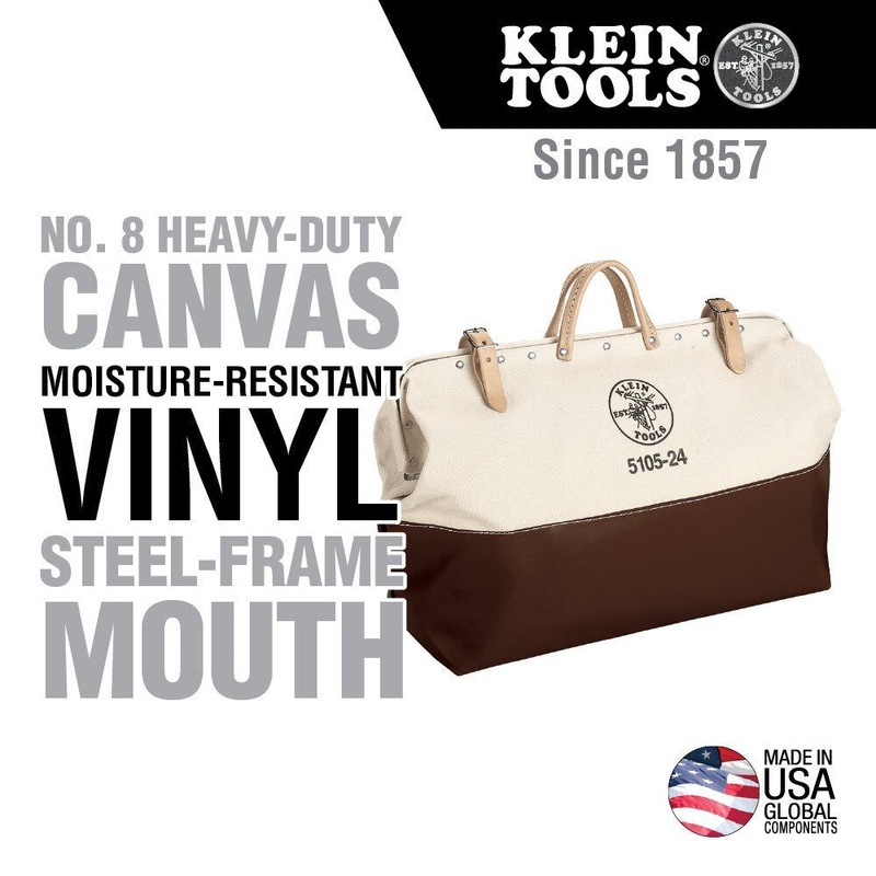 Klein 510524 High-Bottom Canvas Tool Bag, 24