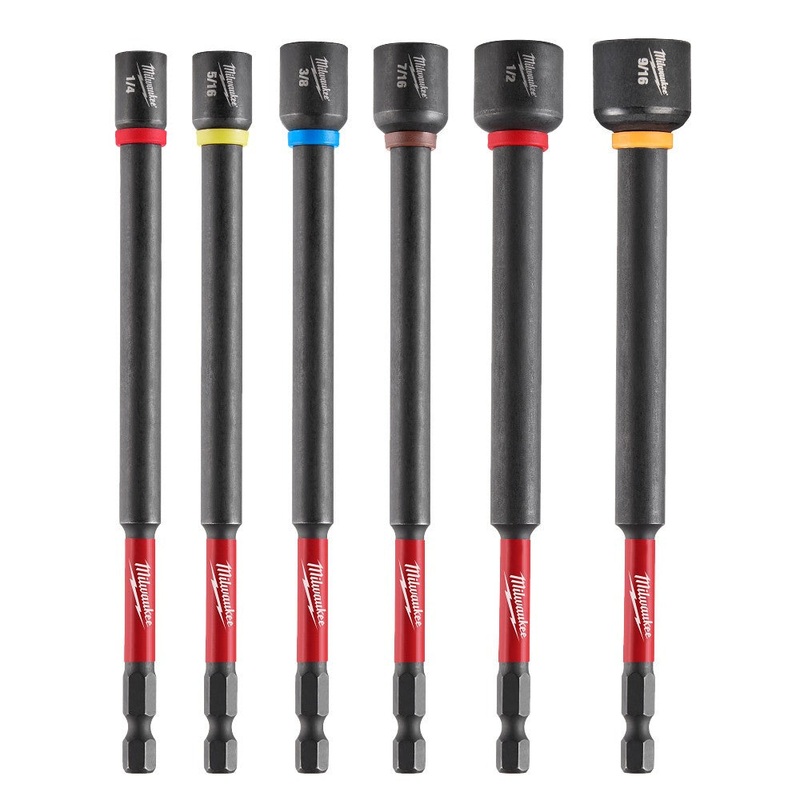 Milwaukee 49-66-4567 SHOCKWAVE Impact Duty 6 Magnetic Nut Driver Set 6PC