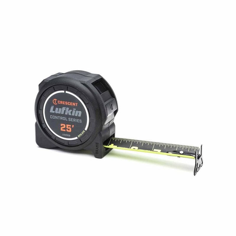 Lufkin L1025CB-02 1-3/16 x 25′ Control Series Black Clad Tape Measure