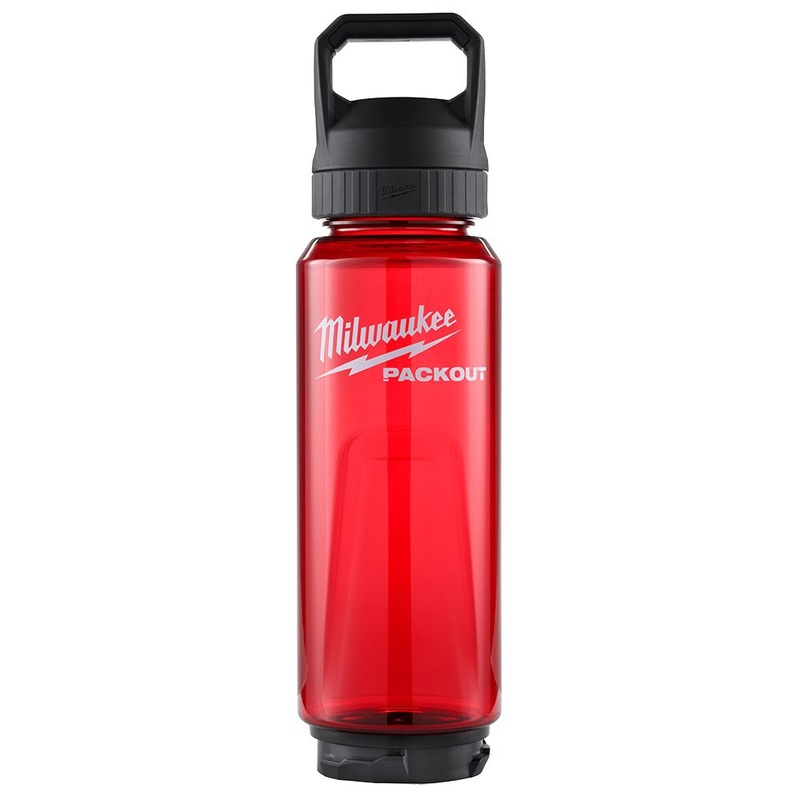Milwaukee 48-22-8372R PACKOUT 34oz Bottle with Chug Lid – Red