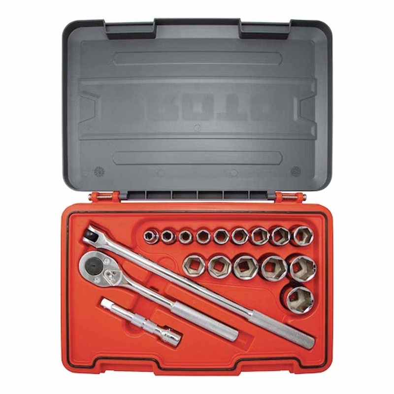 Proto J54118S 1/2 Drive 18-Piece Socket Set SAE 6 Point