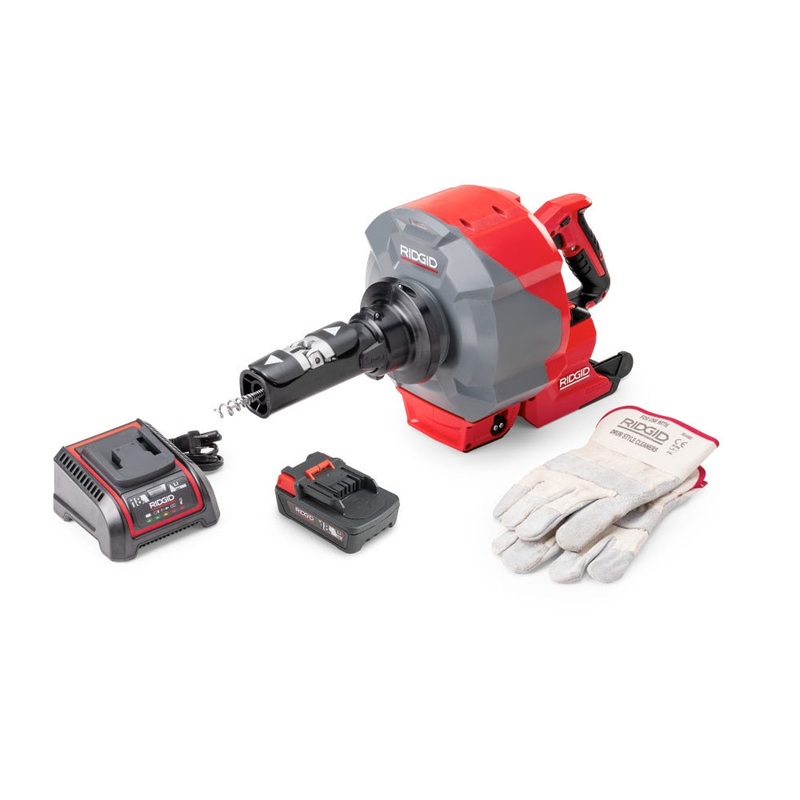Ridgid 78053 K-46 Cordless SinkSnake with 5/16 x 25′ IC Cable, 18V 2.5Ah Battery & Charger