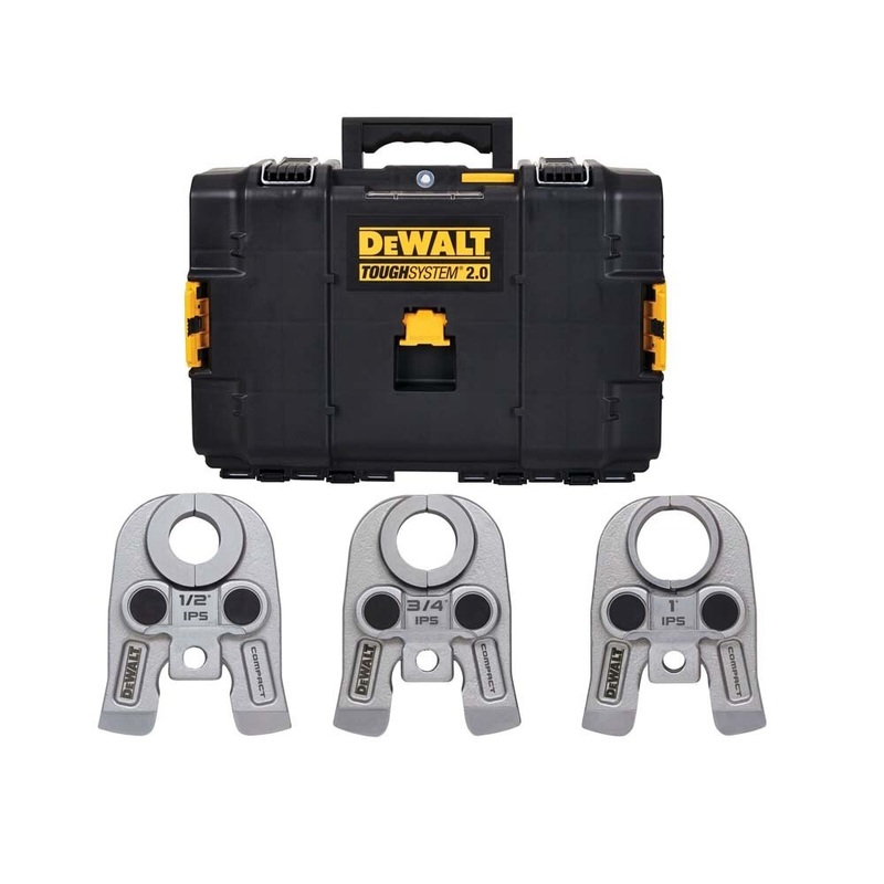 DeWalt DCE212K 1/2 – 1 Compact IPS Press Jaw Kit for Carbon Steel Fittings