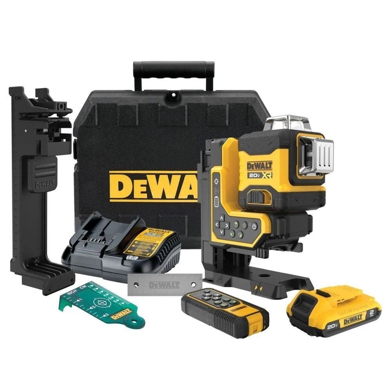 DeWalt DCLE34035D1 20V MAX 3×360 Remote Control Laser Kit