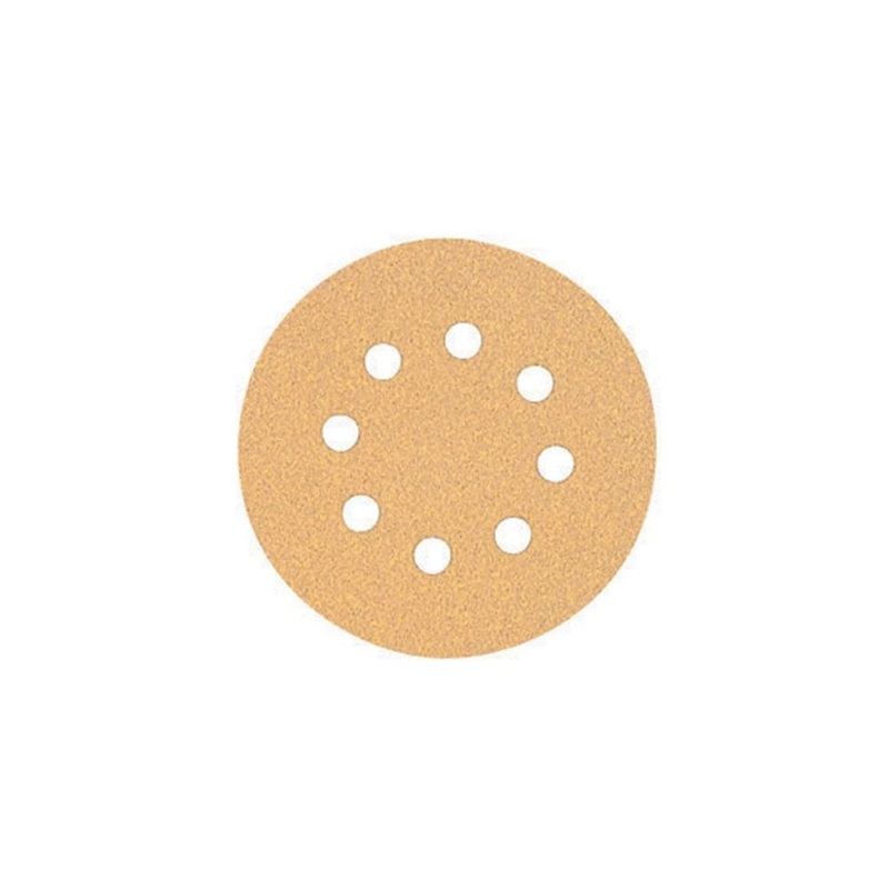 DeWalt DW4303 5 8 Hole 120 Grit Hook And Loop Random Orbit Sandpaper 5 Pk